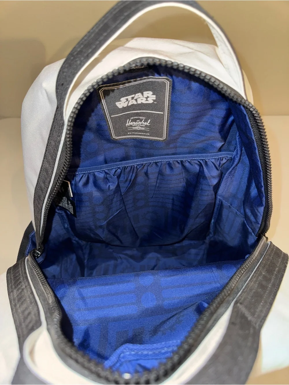 Star Wars Herschel Supply Company White Backpack with Reflective Accents